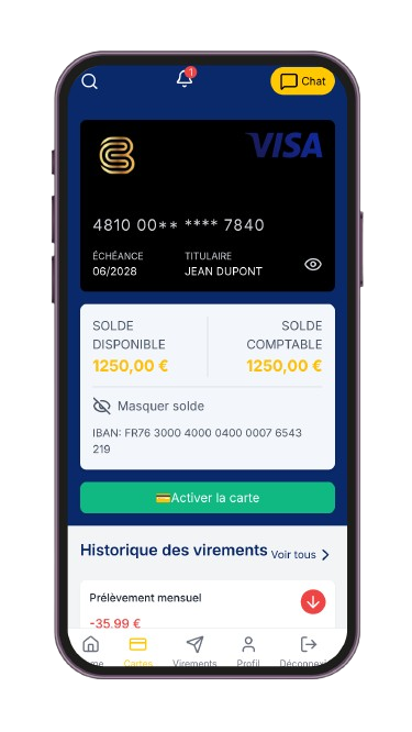 Mockup Application Mobile MyBank
